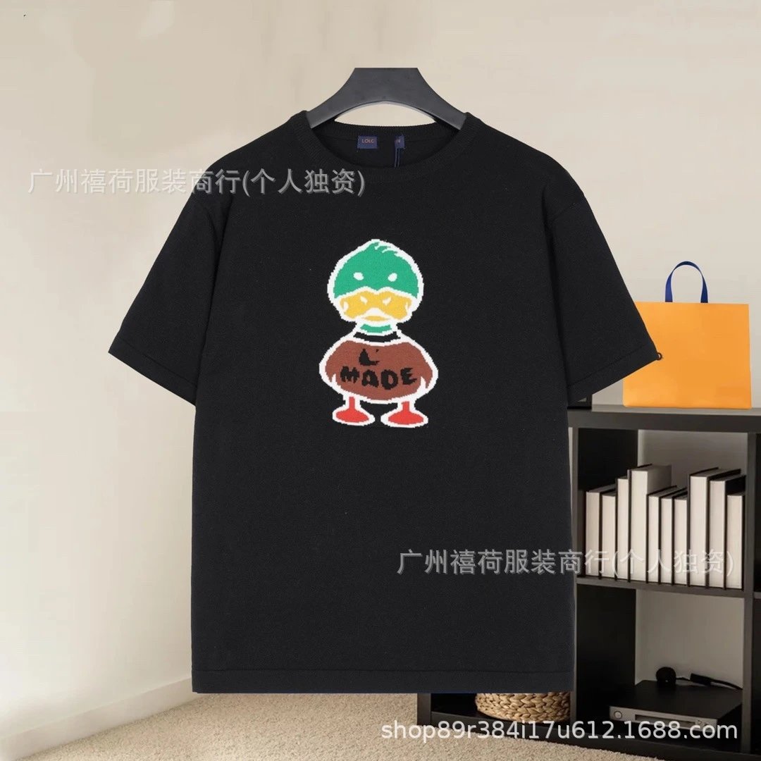 Design Abstract Face Print White T-Shirt - 27