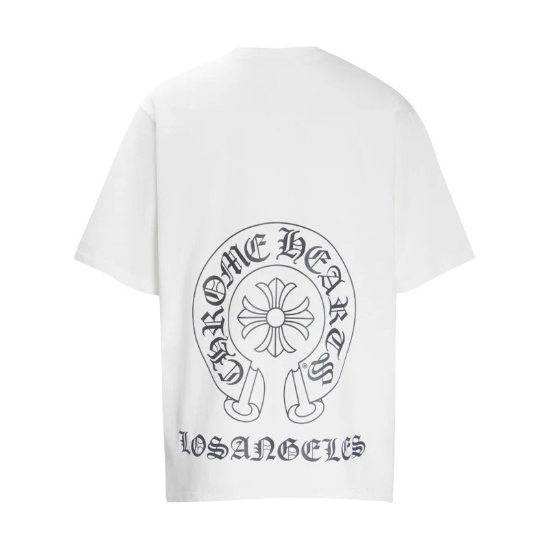 Chrome Hearts Logo Embroidered Black T-Shirt - 12