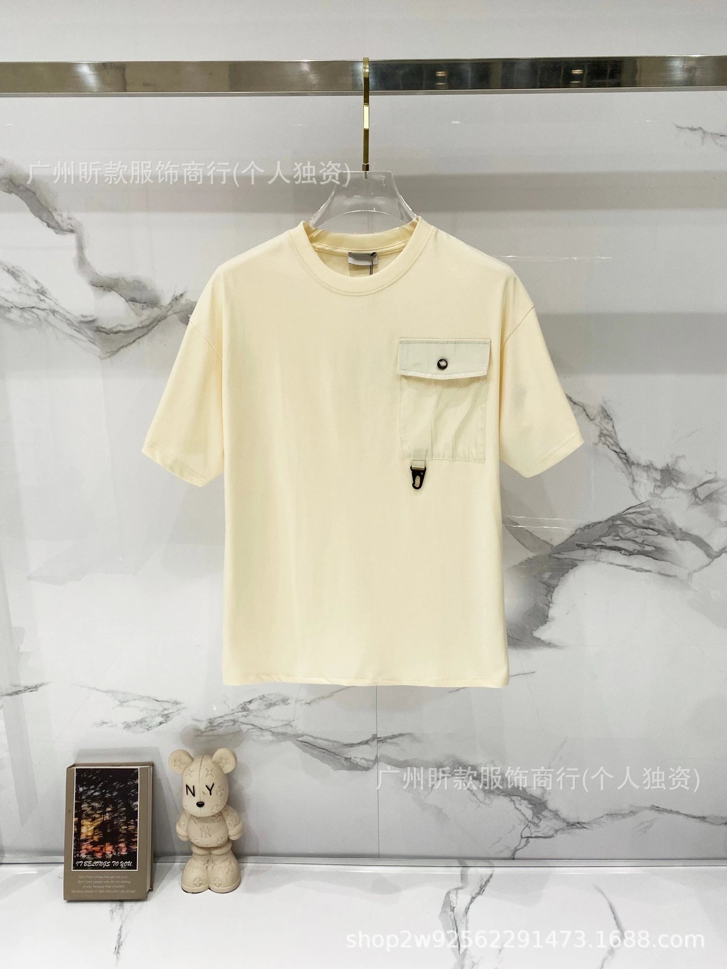 Moncler Logo Print White T-Shirt - 7