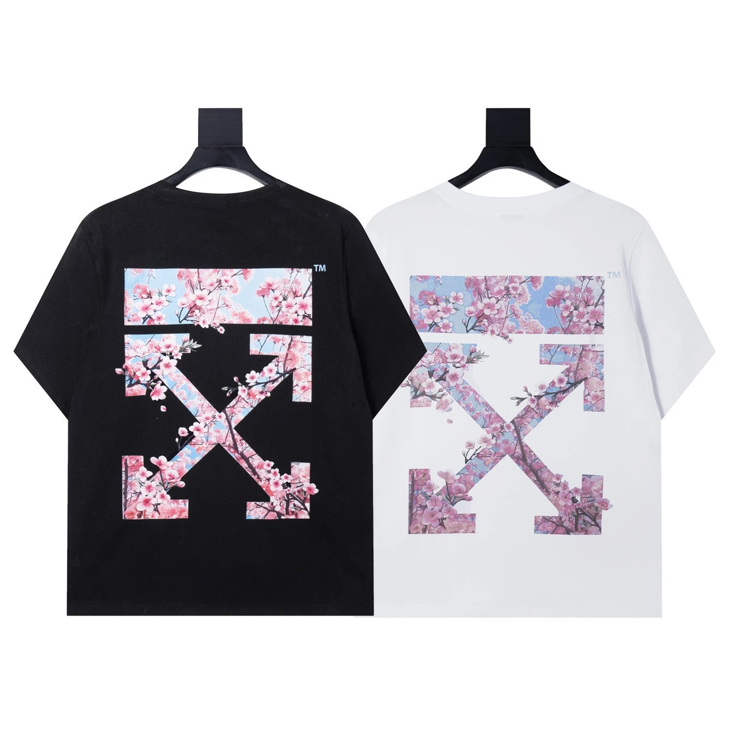 Off-White Cherry Blossom Arrow Print T-Shirt White - 30