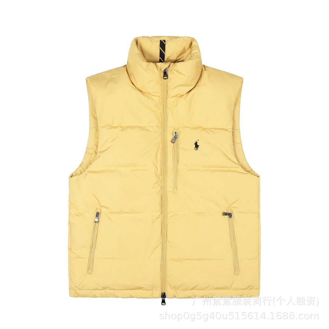 Polo Ralph Lauren Puffer Vest Yellow Outerwear - 5