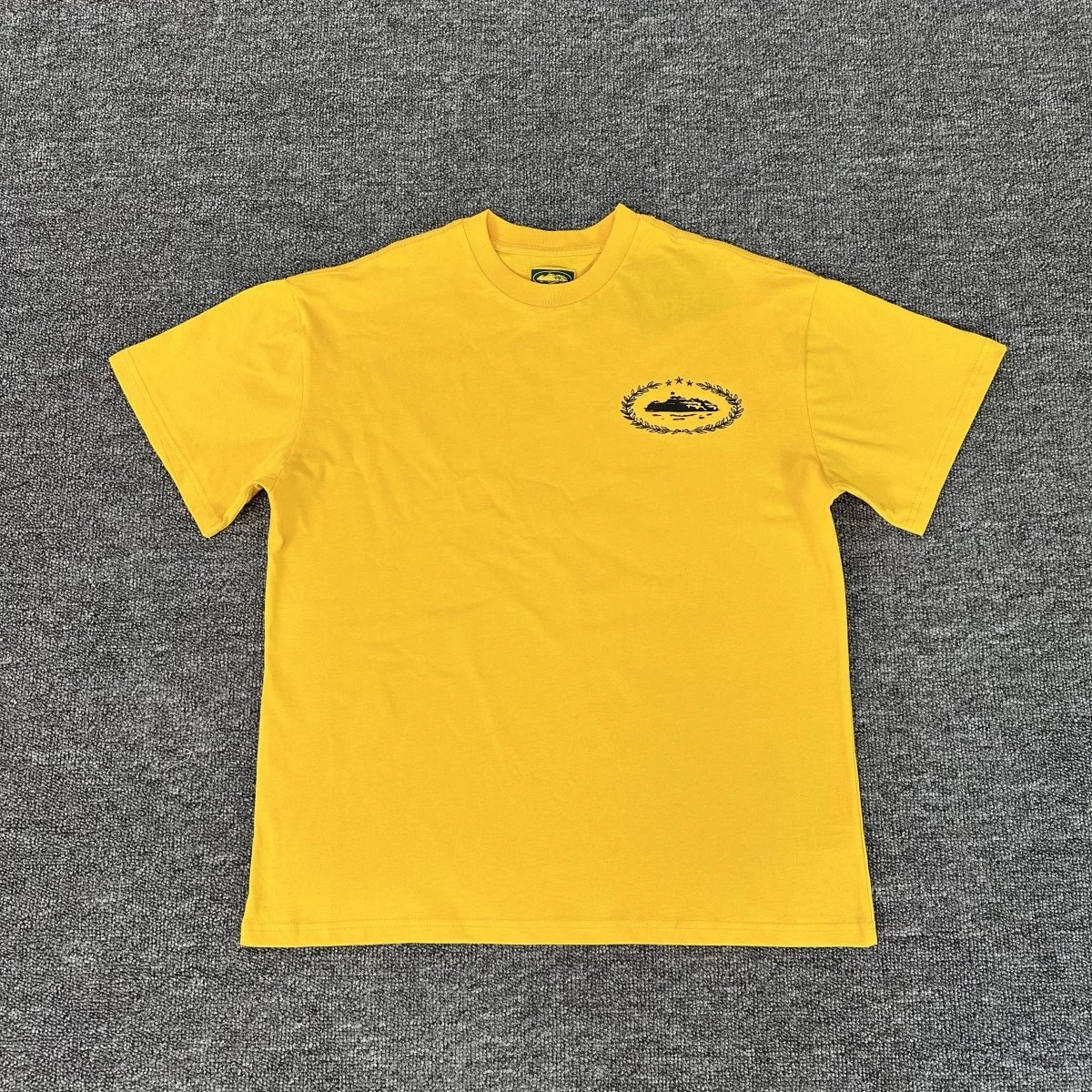 Corteiz Bold Logo Yellow T-Shirt - 8