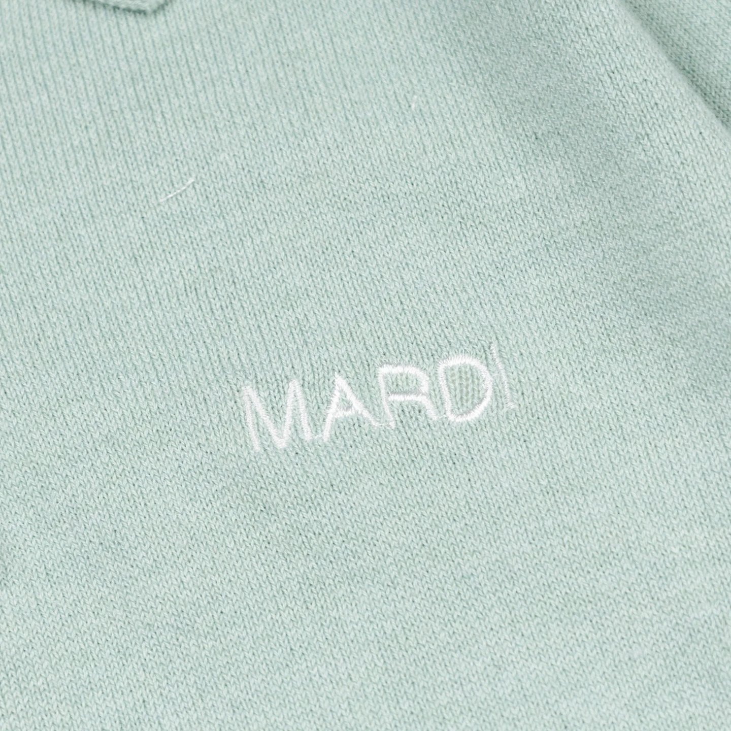 Mardi Mercredi Knit Polo Mint Green Polo Shirt - 16