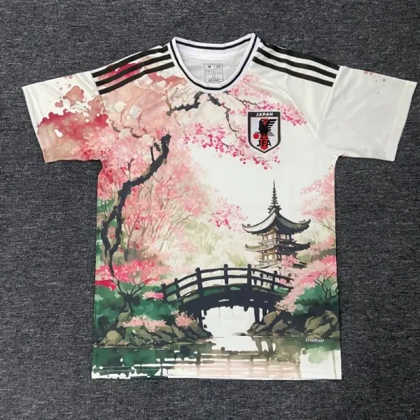 Japan Football Association x Aerobreaty Sakura Temple Jersey - 1