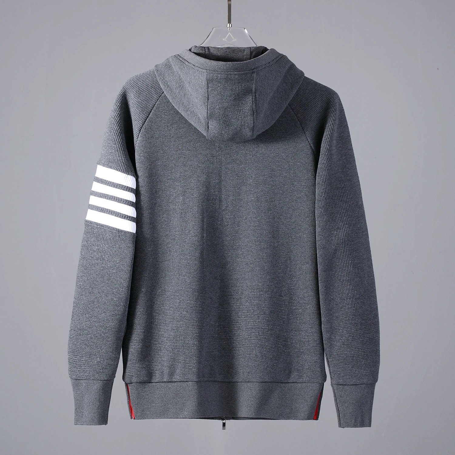 Thom Browne 4-Bar Stripe Hoodie Gray - 7