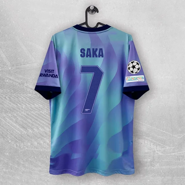 FC Barcelona Football Jerseys Player-name and number print with UEFA Champions League patches product detail image 4