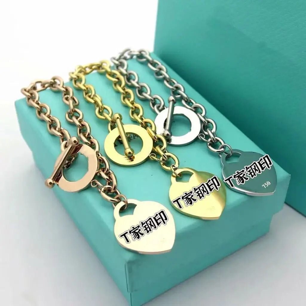 Tiffany & Co. Return to Tiffany Heart Tag Bracelet Gold Chain Bracelet Jewelry - 6