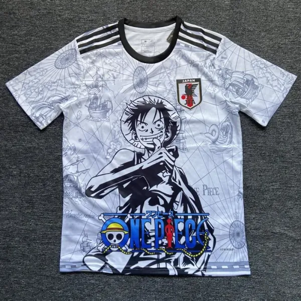 Adidas x One Piece Japan National Team Jersey White T-Shirt - 1