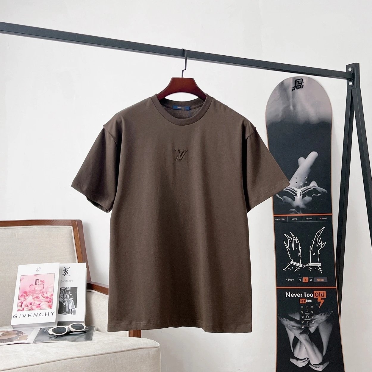 Louis Vuitton Monogram Embroidered Black T-Shirt - 9