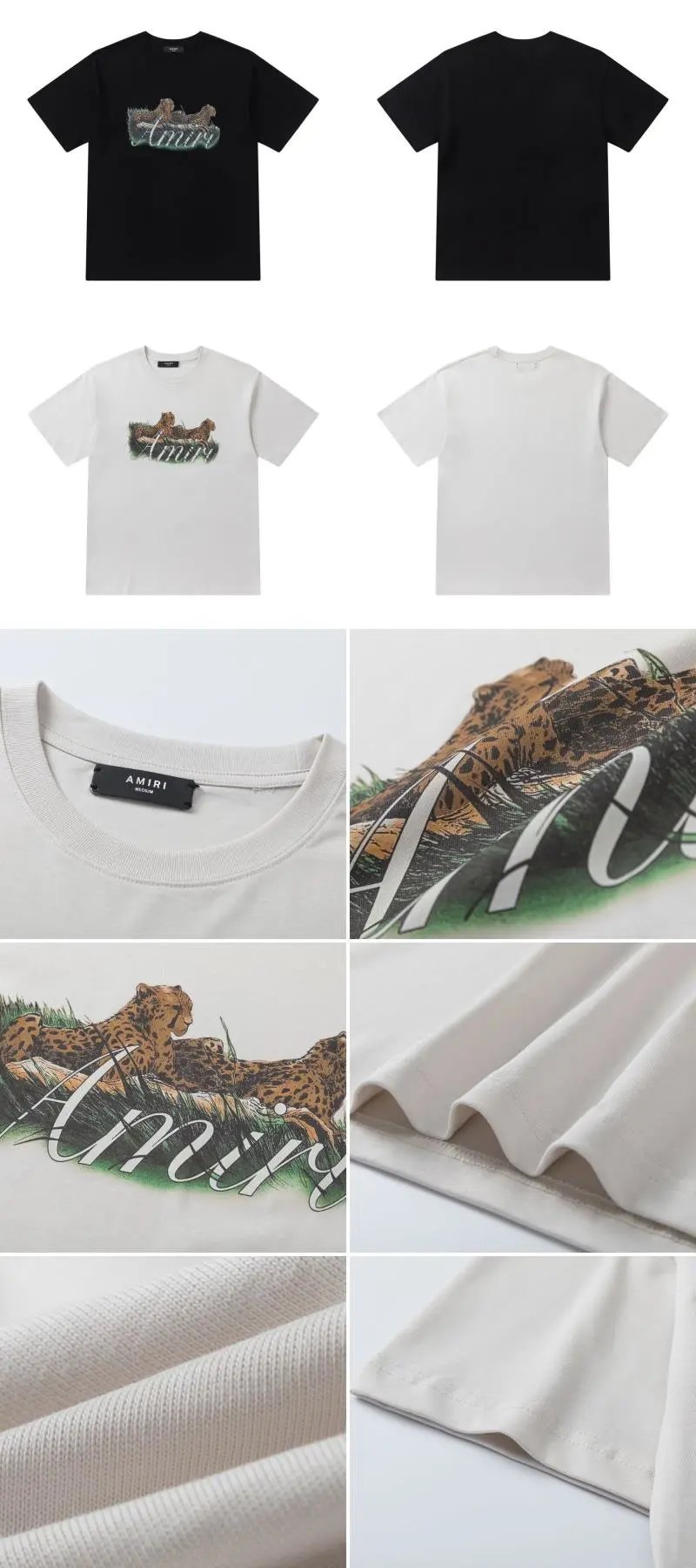 Amiri Tiger Logo Graphic T-Shirt Army Green - 6