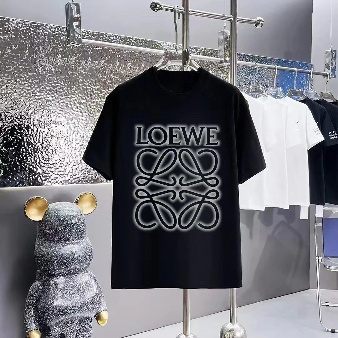 Loewe Puzzle Logo Print Black T-Shirt - 7