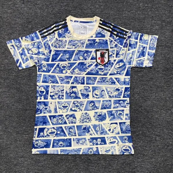 Adidas x Japan Football Association Doraemon Comic Strip Jersey Blue - 1