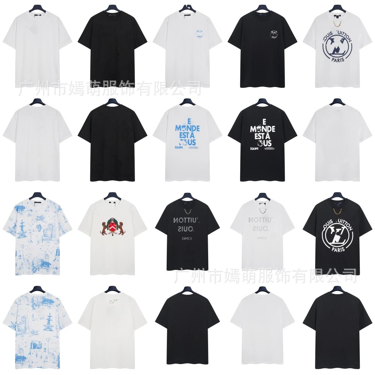 Design Signature Script Embroidered White T-Shirt - 4