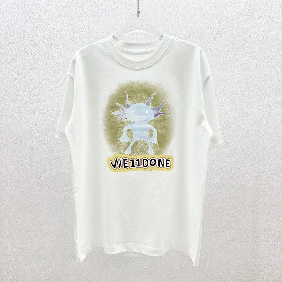 Design WE11DONE Axolotl Graphic White T-Shirt T-Shirts - 5
