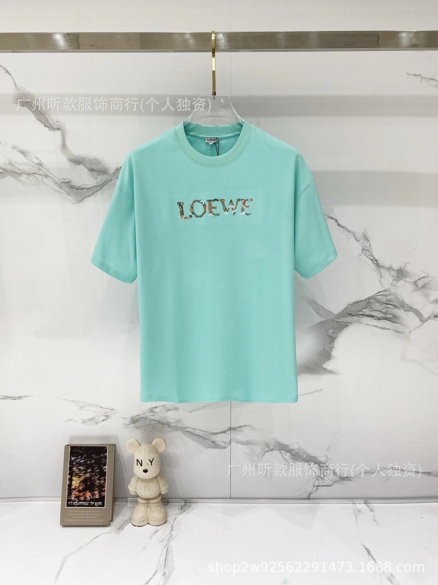 Loewe Rainbow Logo Cream T-Shirt - 45