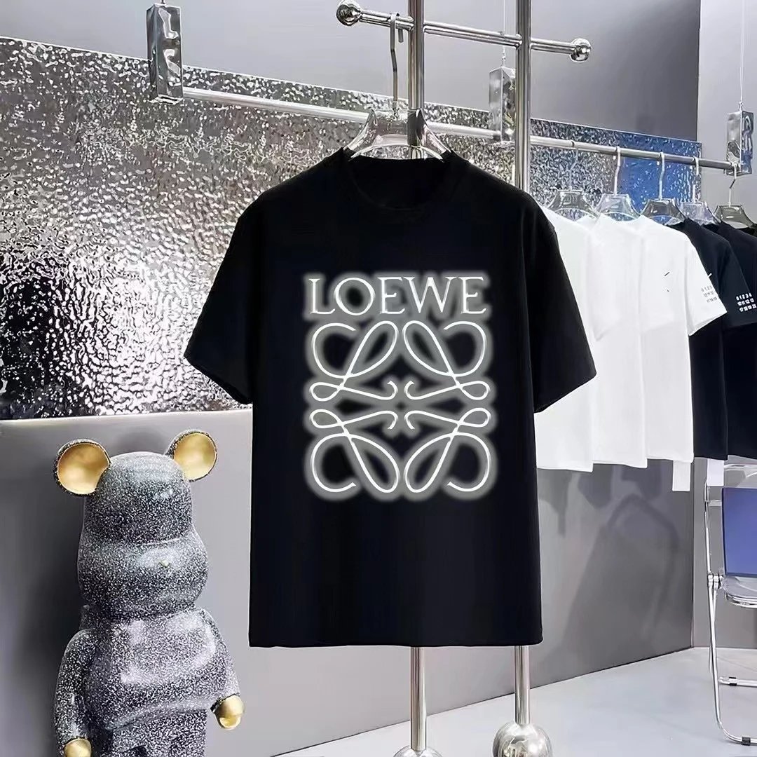 Loewe Puzzle Logo Print Black T-Shirt - 42