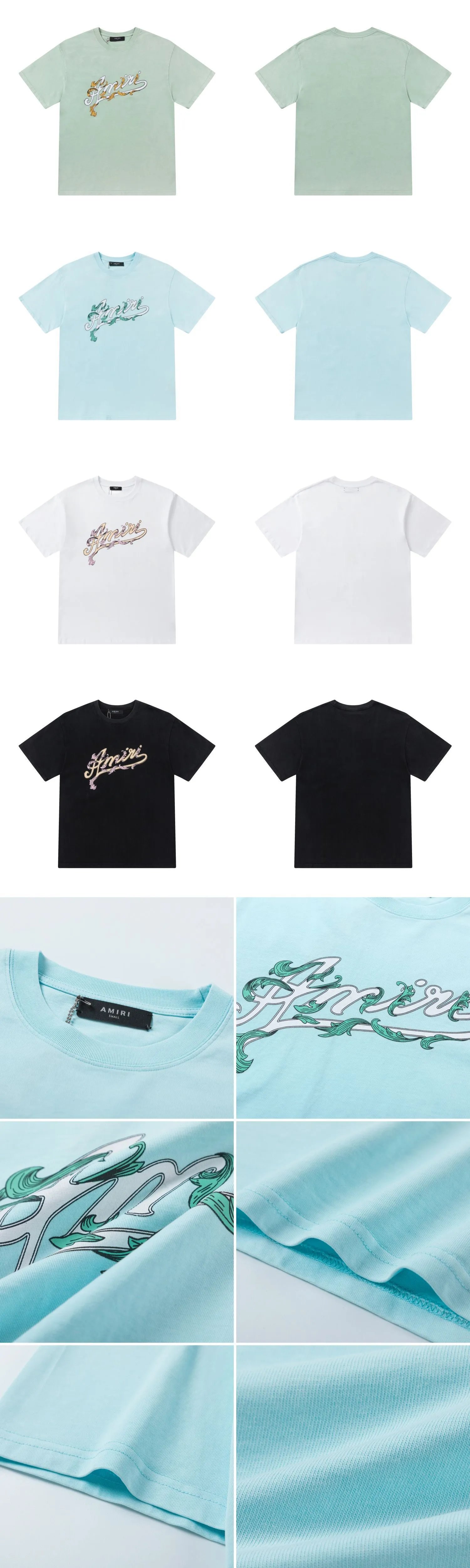 Amiri Tiger Logo Graphic T-Shirt Army Green - 12