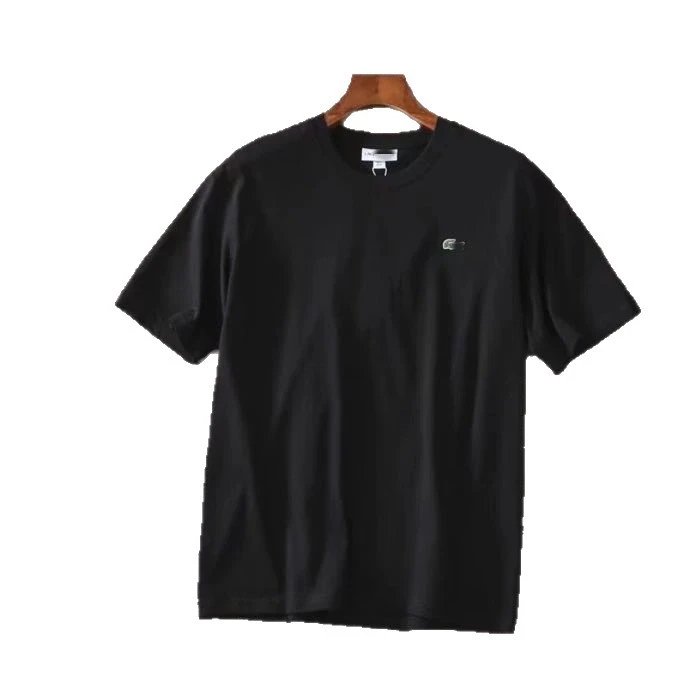 Lacoste T-Shirts Crewneck T-Shirt with Embroidered Crocodile Logo image 5