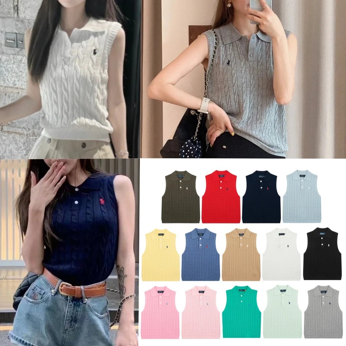 Polo Knit Sleeveless