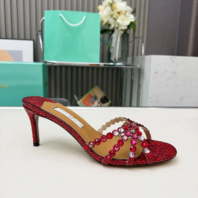 Manolo Blahnik High Heels Rhinestone-Strap Mule product detail image 2