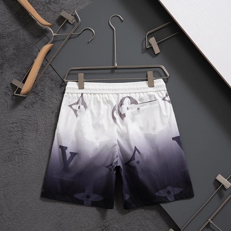 Louis Vuitton Monogram Multicolor Print Swim Shorts Black - 13