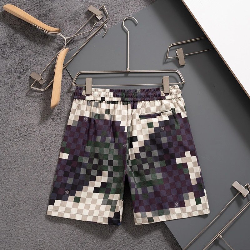 Louis Vuitton Monogram Multicolor Print Swim Shorts Black - 15