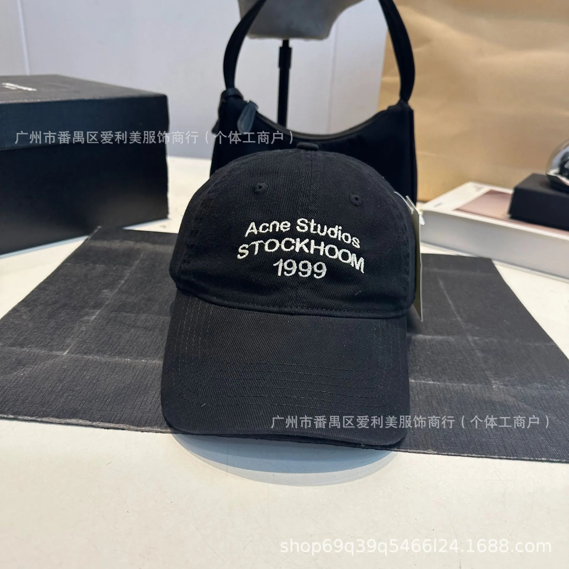 Acne Studios Stockholm 1999 Black Baseball Cap - 6