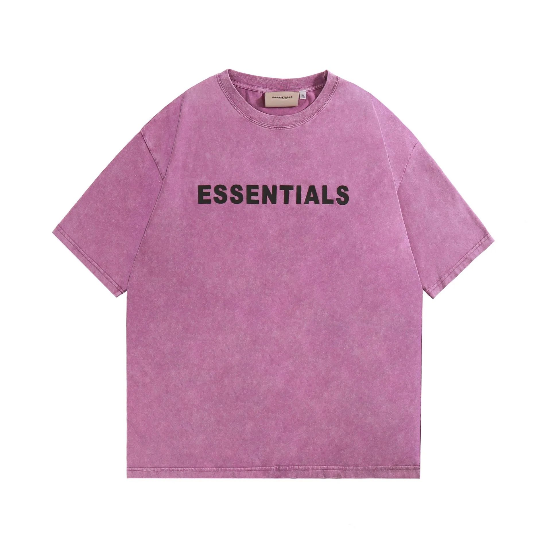 Fear of God Essentials Acid Wash Pink T-Shirt - 10