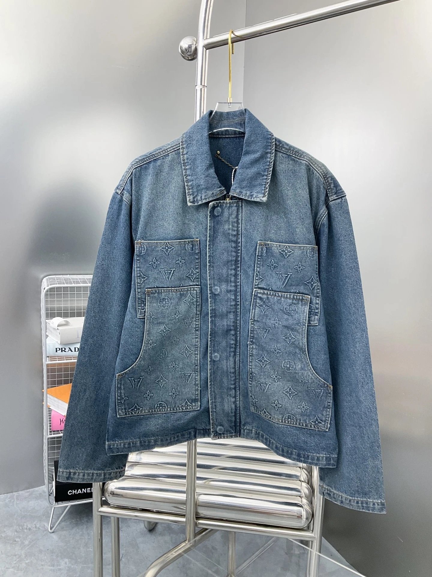 Louis Vuitton Monogram Denim Jacket Blue - 4