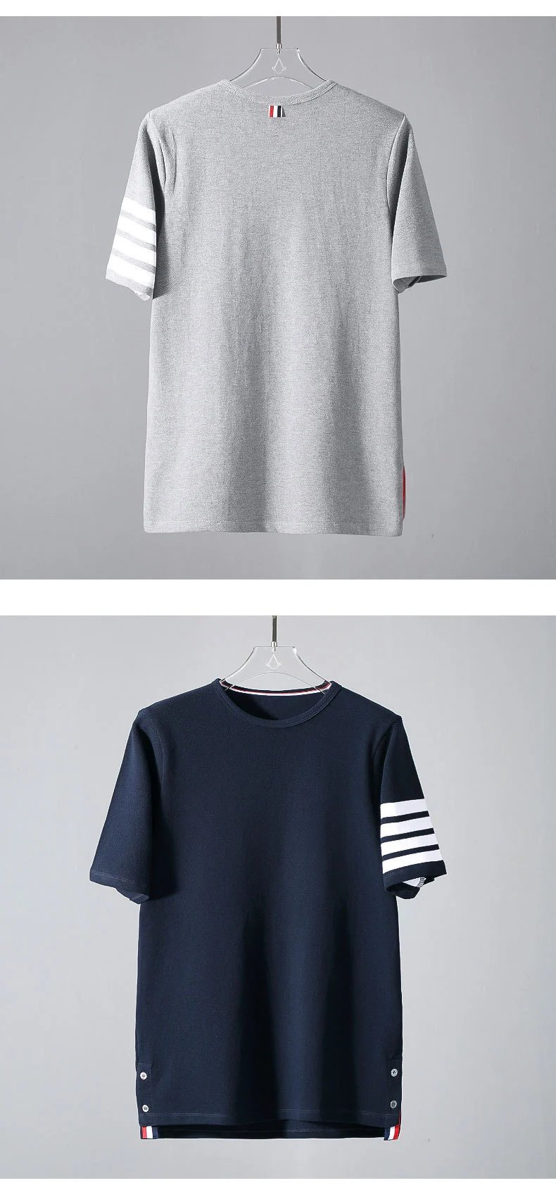 Thom Browne Four-Bar Stripe T-Shirt Black - 8