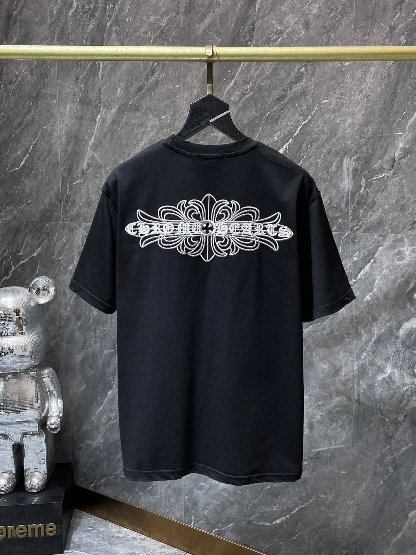 Chrome Hearts Embroidered Circle Logo White T-Shirt - 5