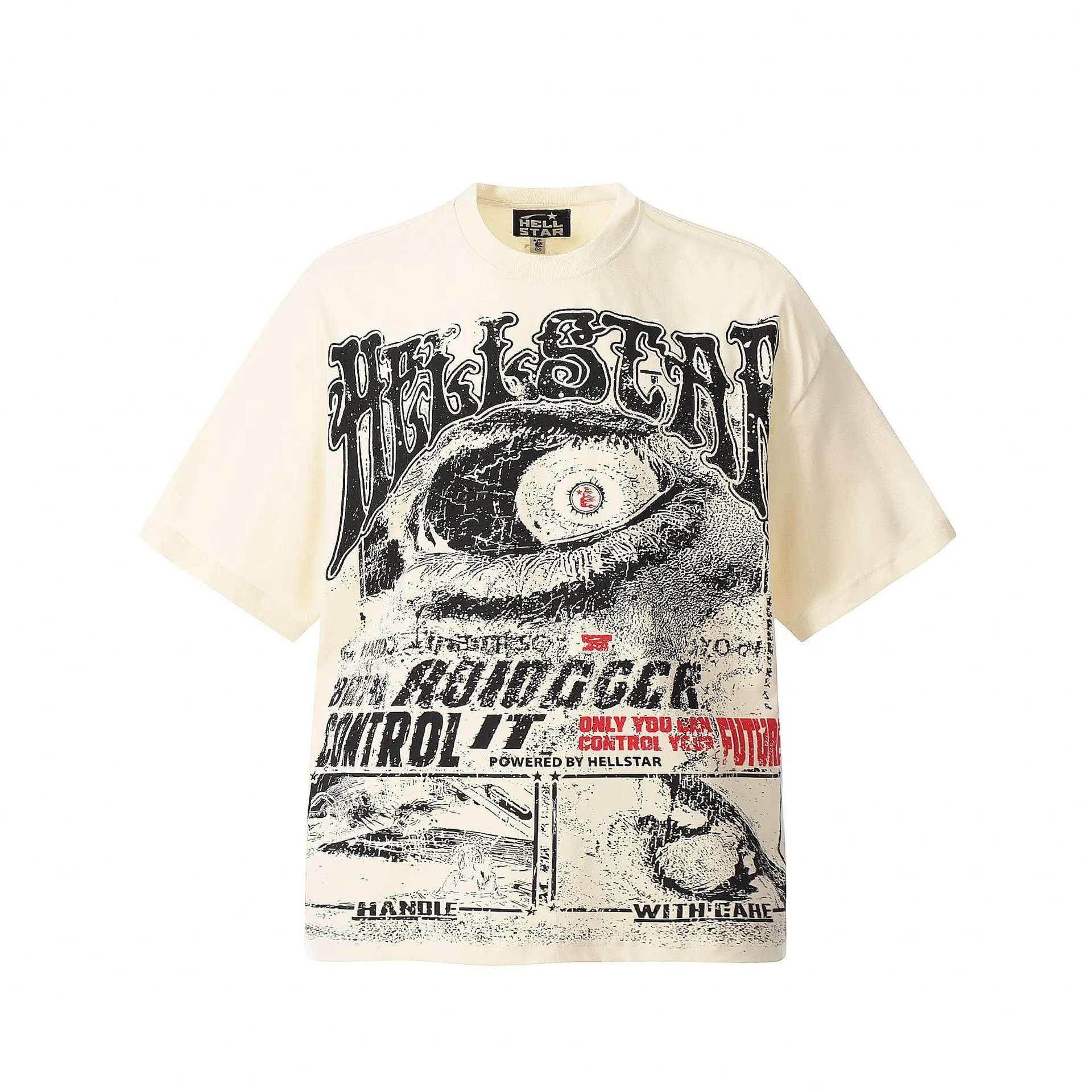Hellstar Hellstar Graphic Print Oversized T-Shirt White - 13