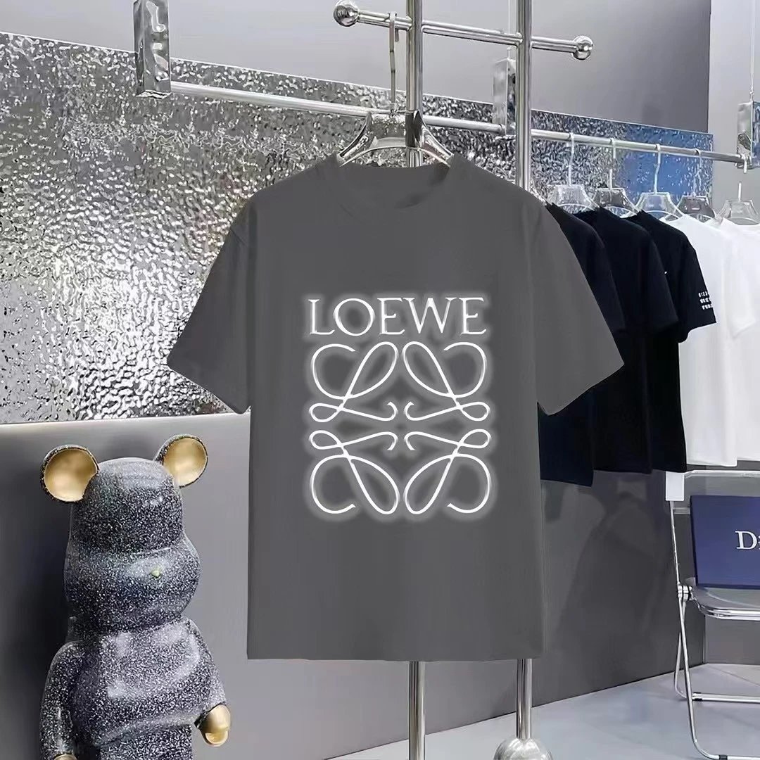Loewe Puzzle Logo Print Black T-Shirt - 46