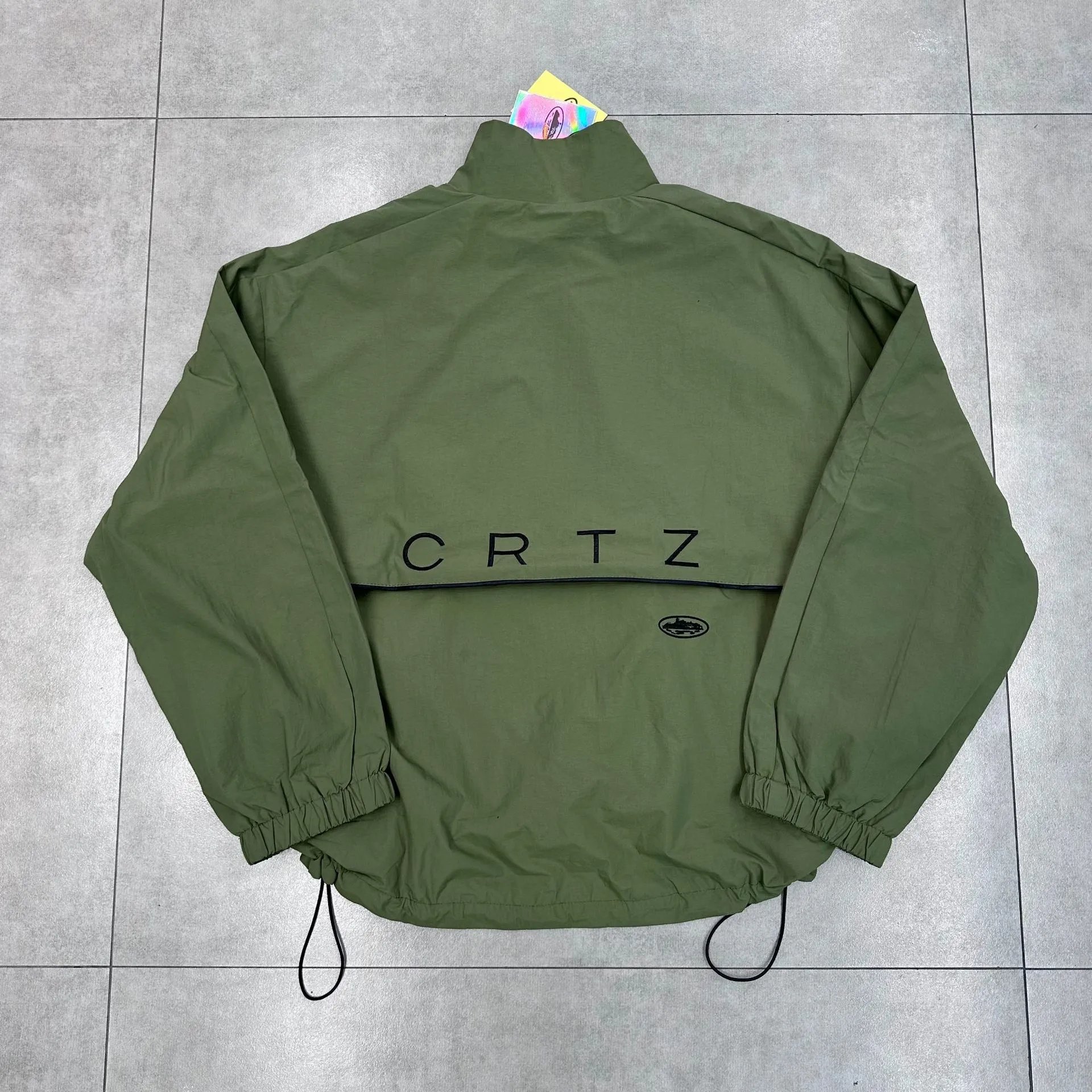 Design CRTZ Windbreaker Jacket Army Green Outerwear - 11