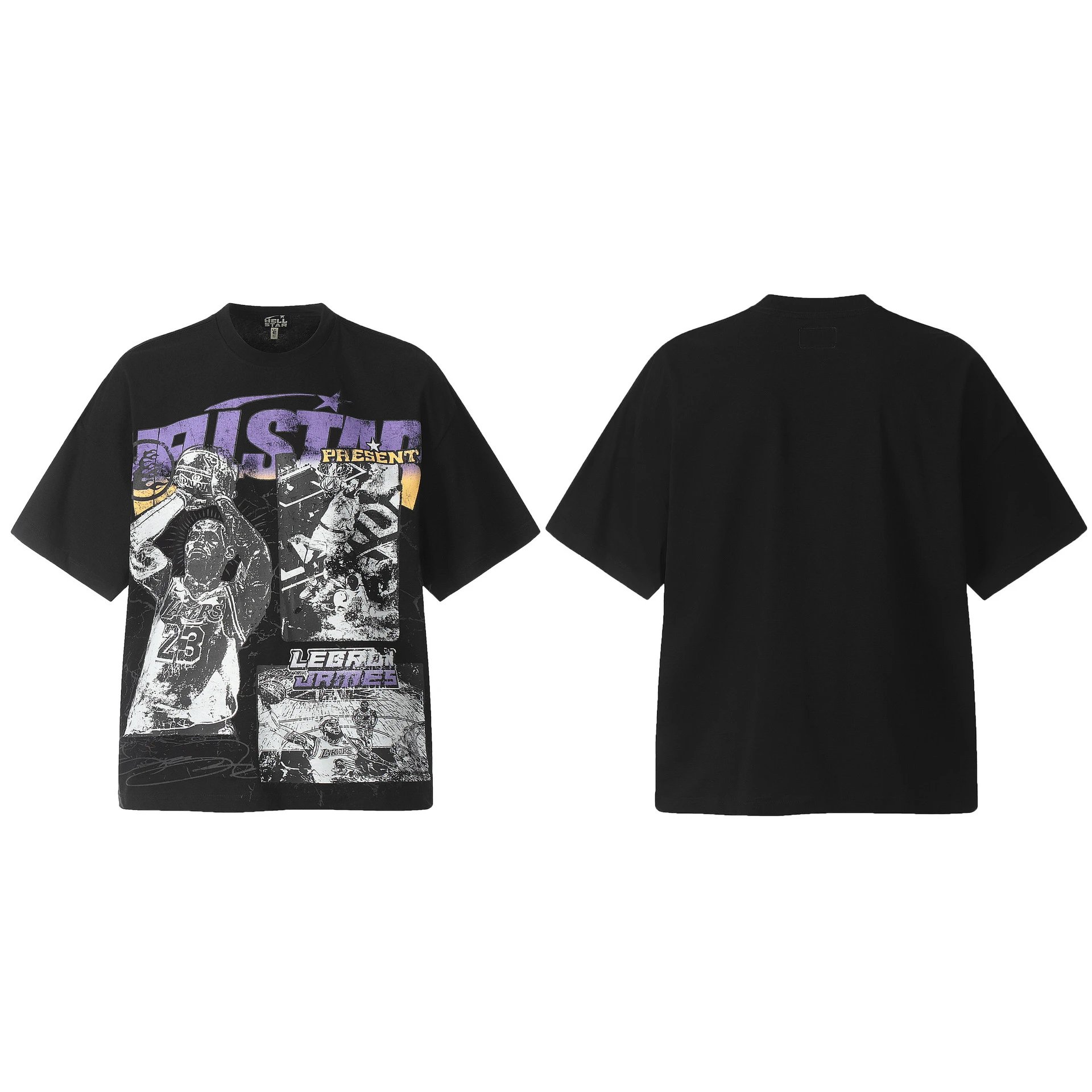 Hellstar Hellstar Graphic Print Oversized T-Shirt White - 15