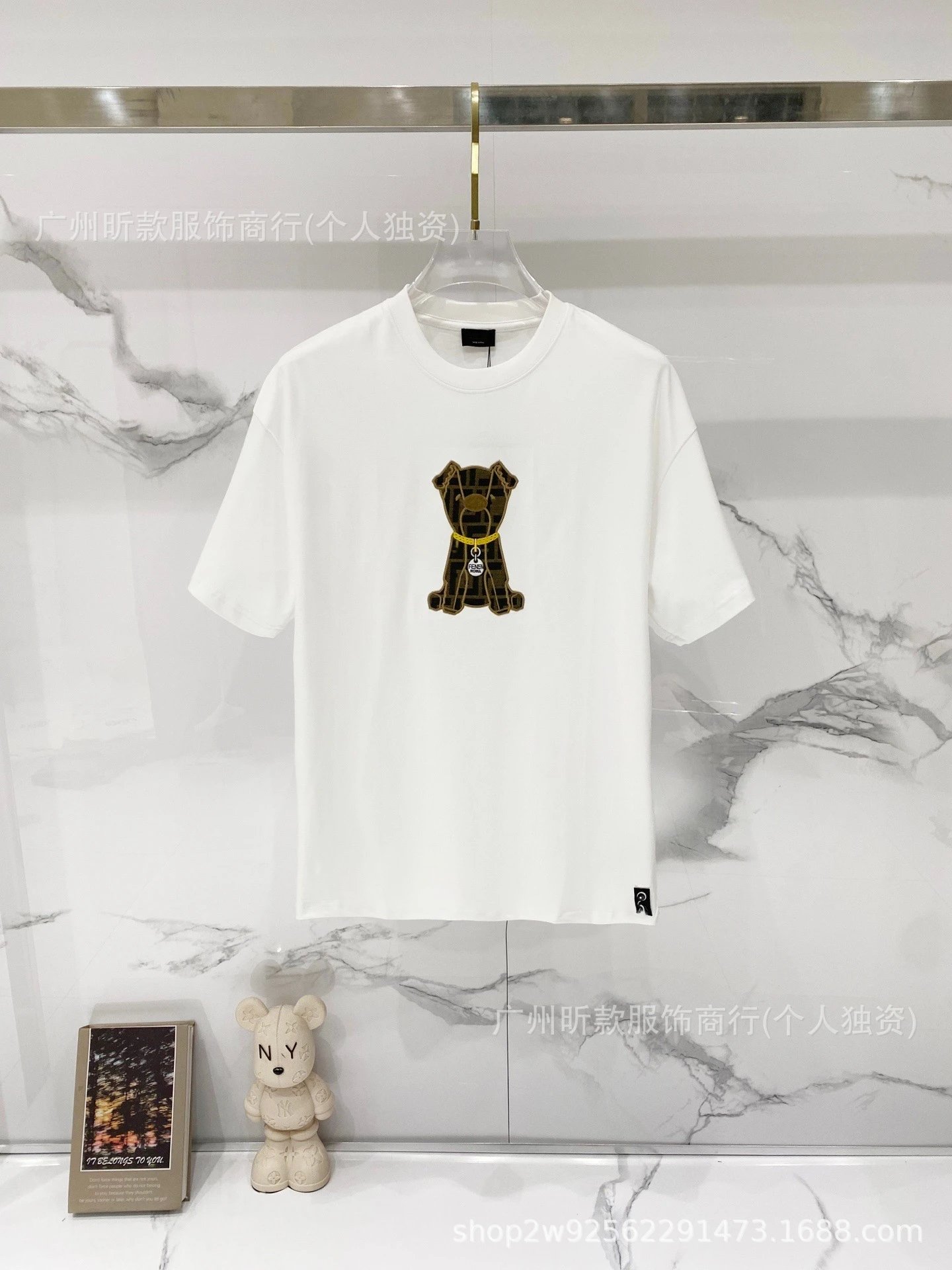 Fendi Monster Eyes Logo Black T-Shirt - 23
