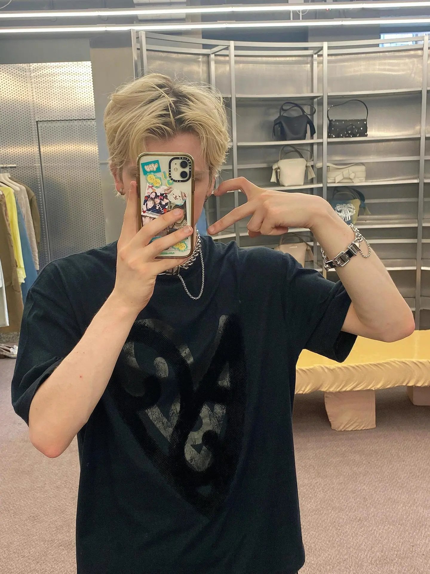 Acne Studios Heart Print T-Shirt White - 21