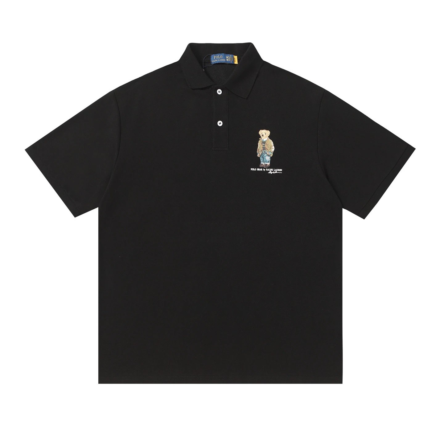 Polo Ralph Lauren Polo Bear Embroidered Black Polo Polo Shirt - 5