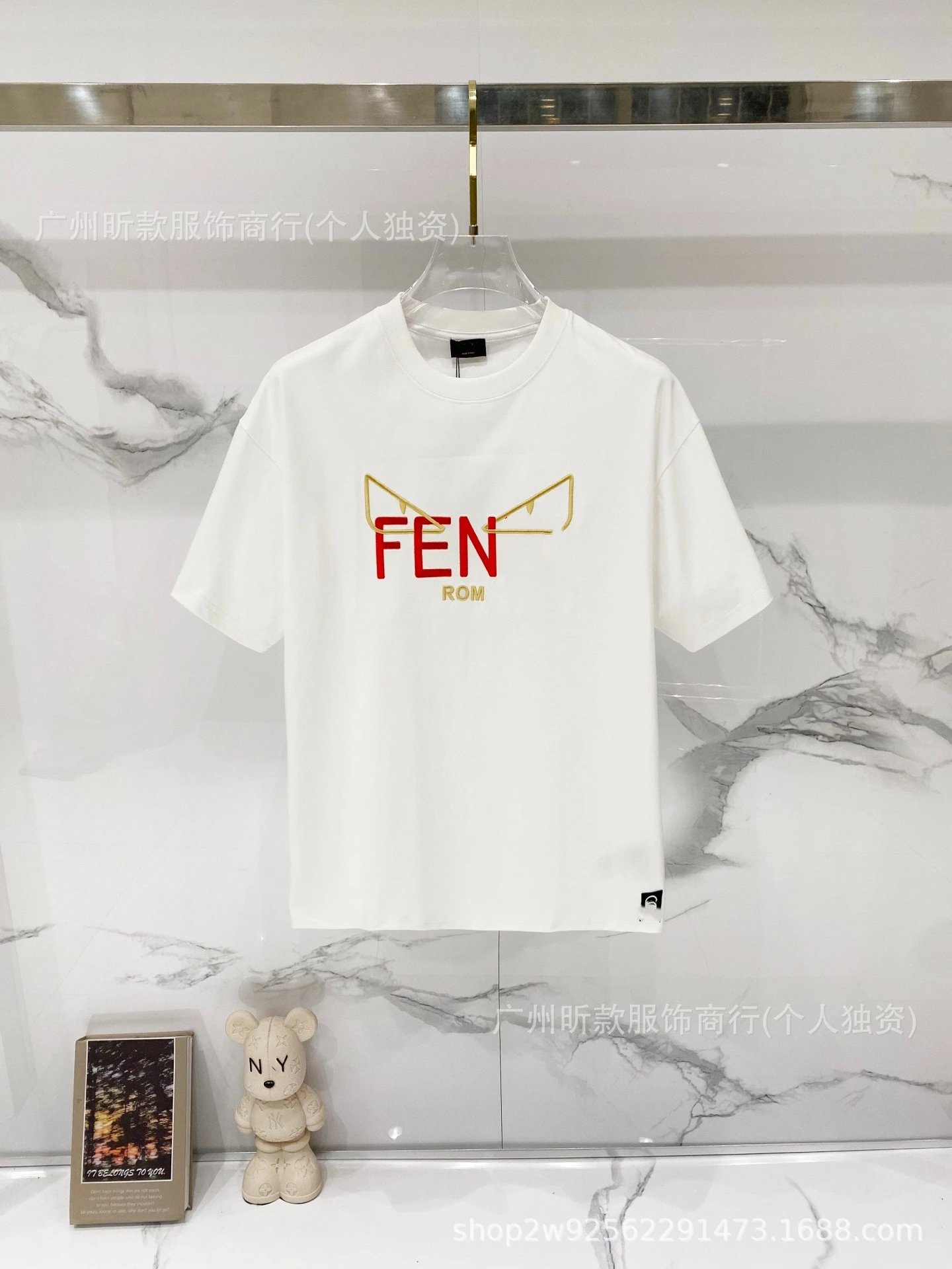 Fendi Monster Eyes Logo Black T-Shirt - 27