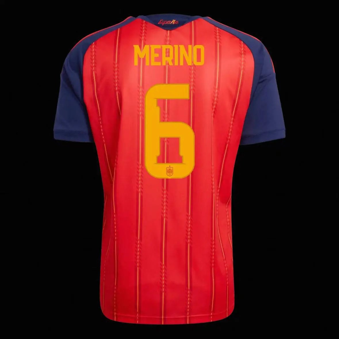 Design Spain National Team Home Jersey Merino #6 Red Jersey