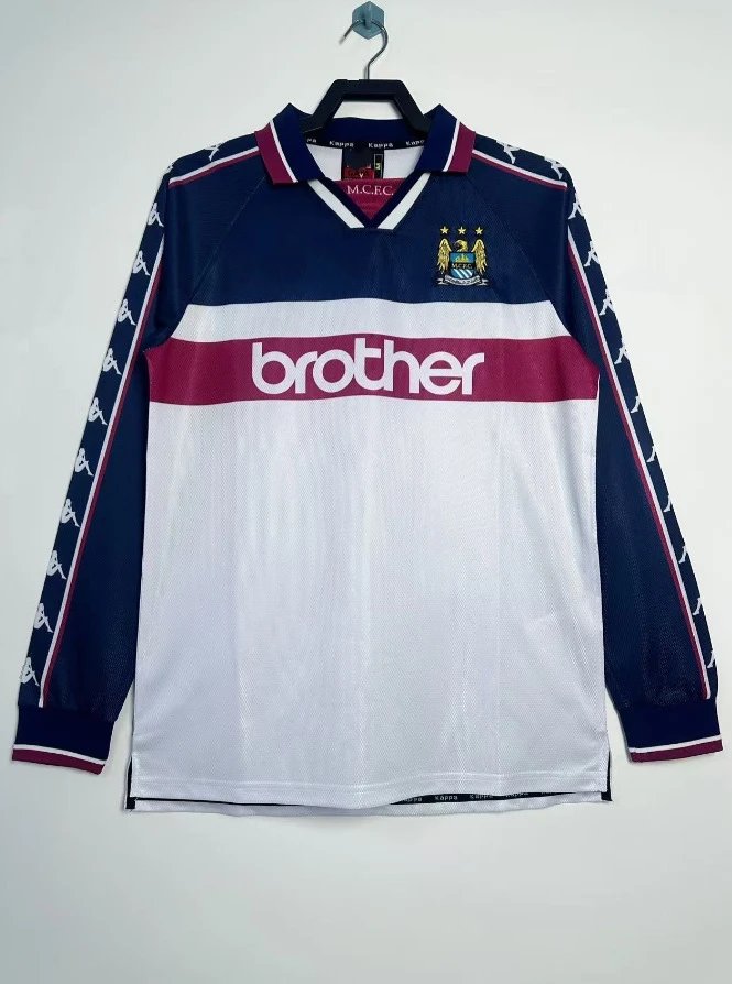 Umbro Inter Milan 1997-98 Away Jersey Purple Striped Long Sleeve Football Shirt - 28