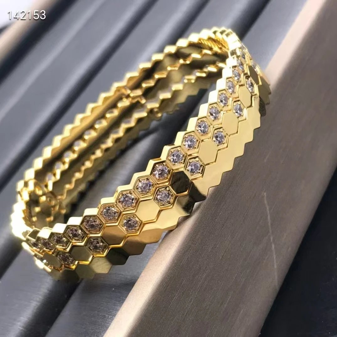 FRED Force 10 Hexagon Diamond Bracelet Silver Jewelry - 8