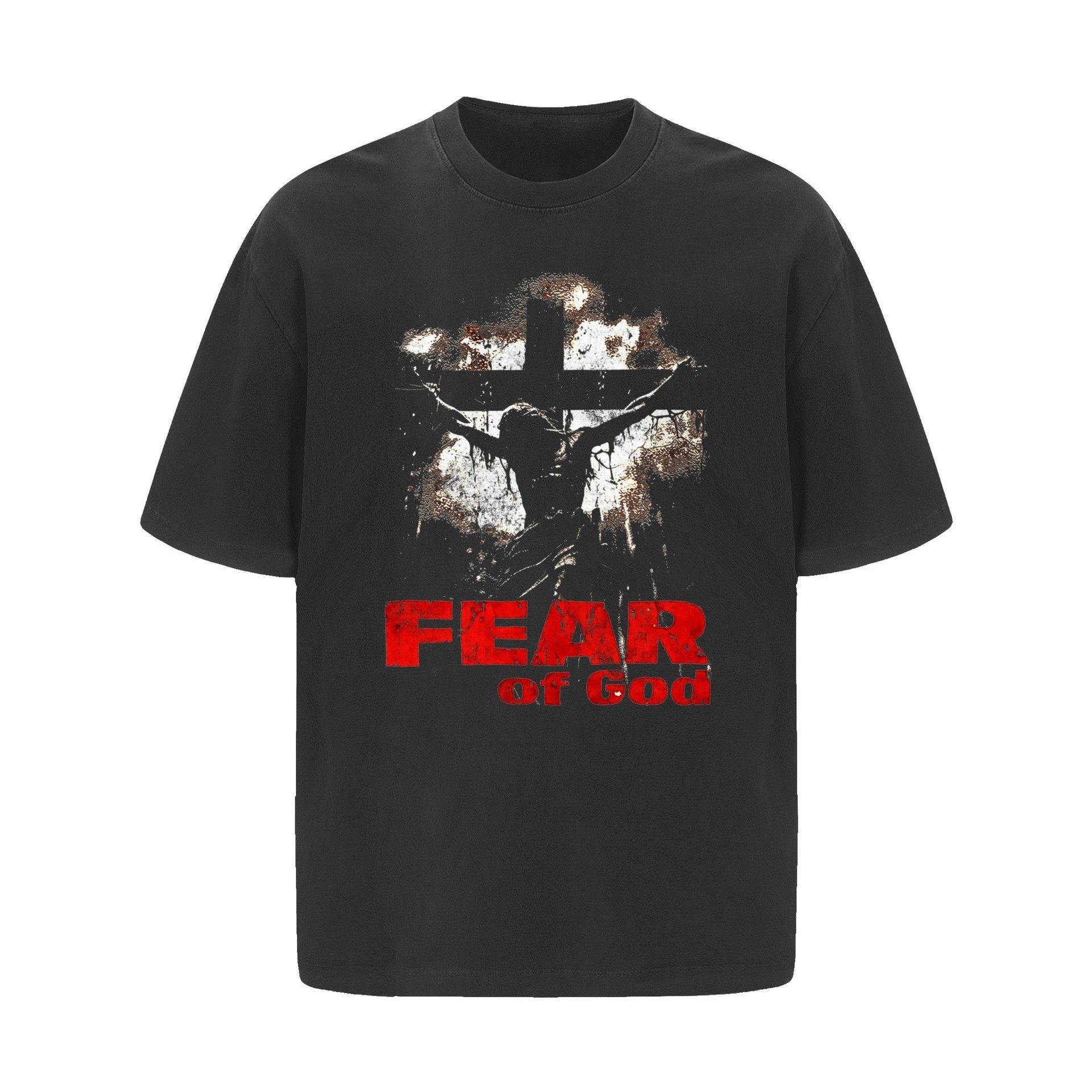 Design Testament Band Graphic Oversized T-Shirt Black T-Shirts - 9
