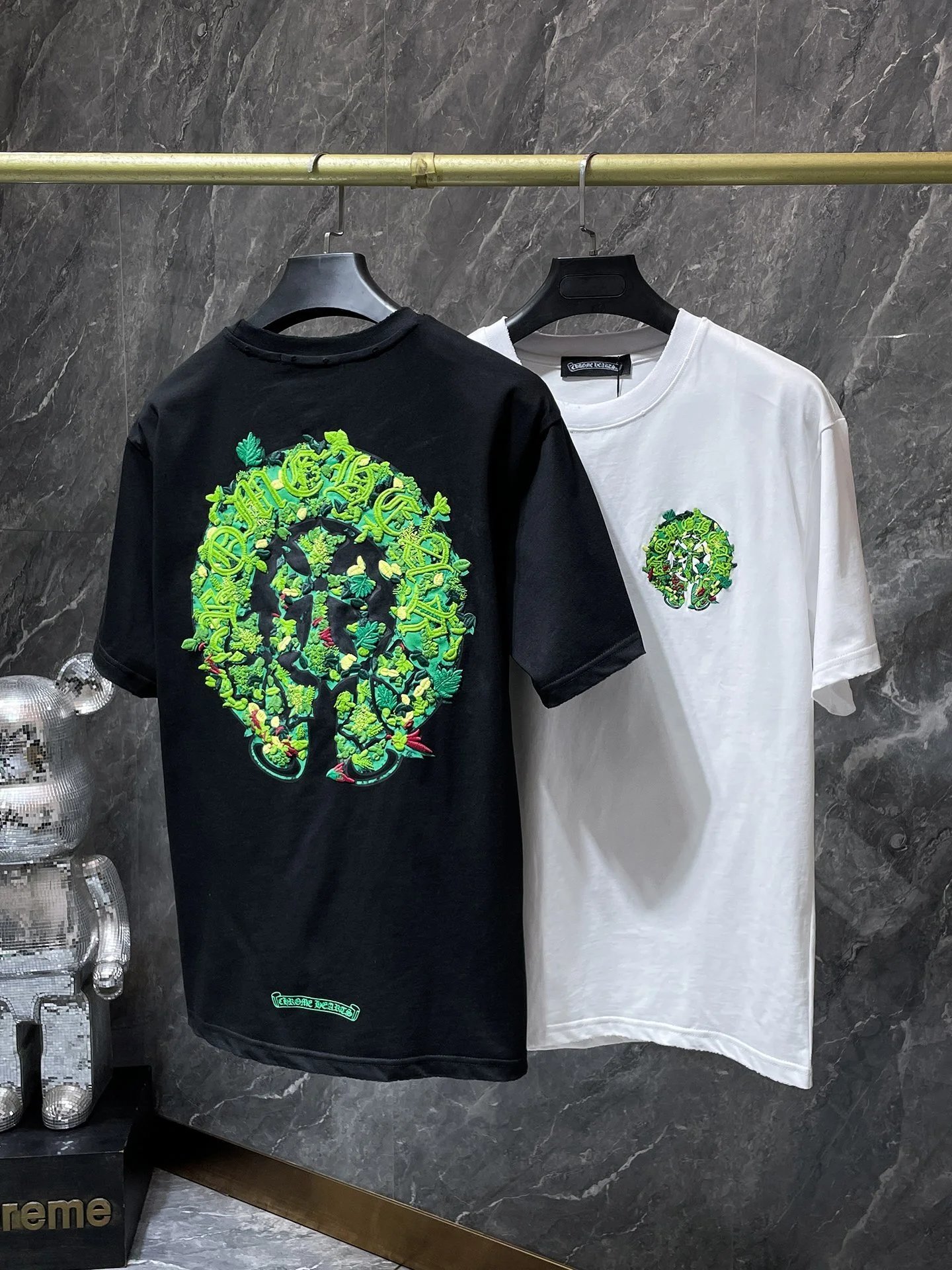 Chrome Hearts Embroidered Circle Logo White T-Shirt - 10