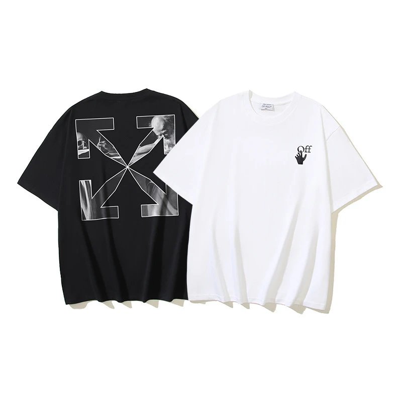 Off-White Arrow Outline Graphic T-Shirt Black - 3