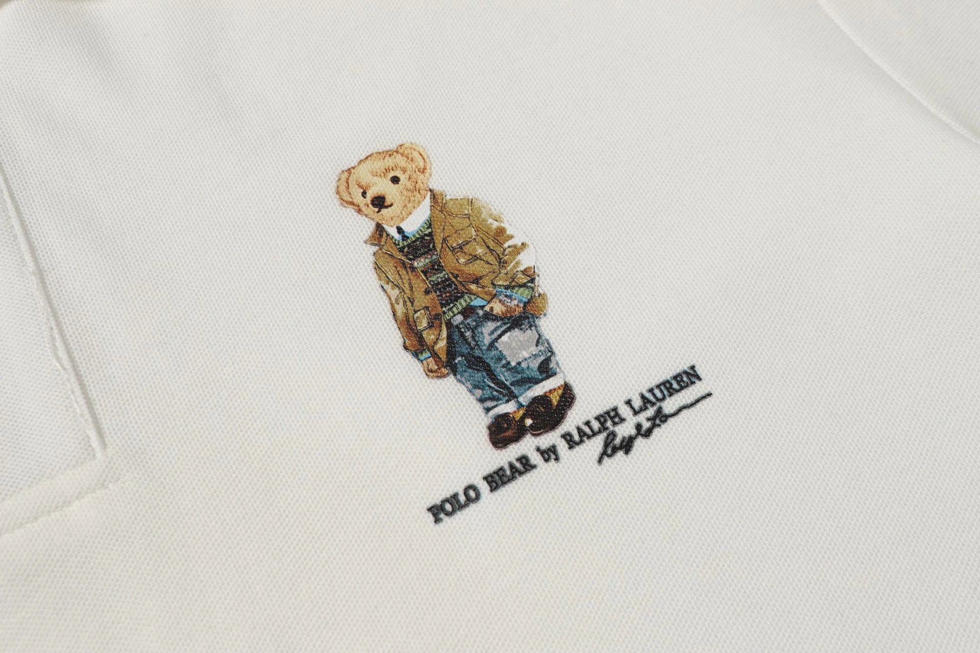 Polo Ralph Lauren Polo Bear Embroidered Black Polo Polo Shirt - 14