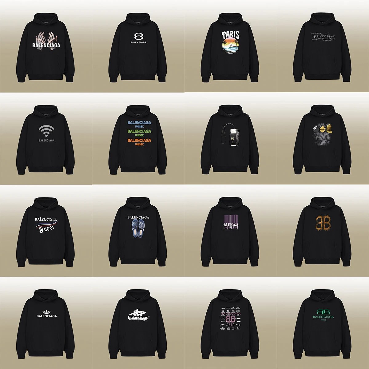 Balenciaga Hoodie Bl