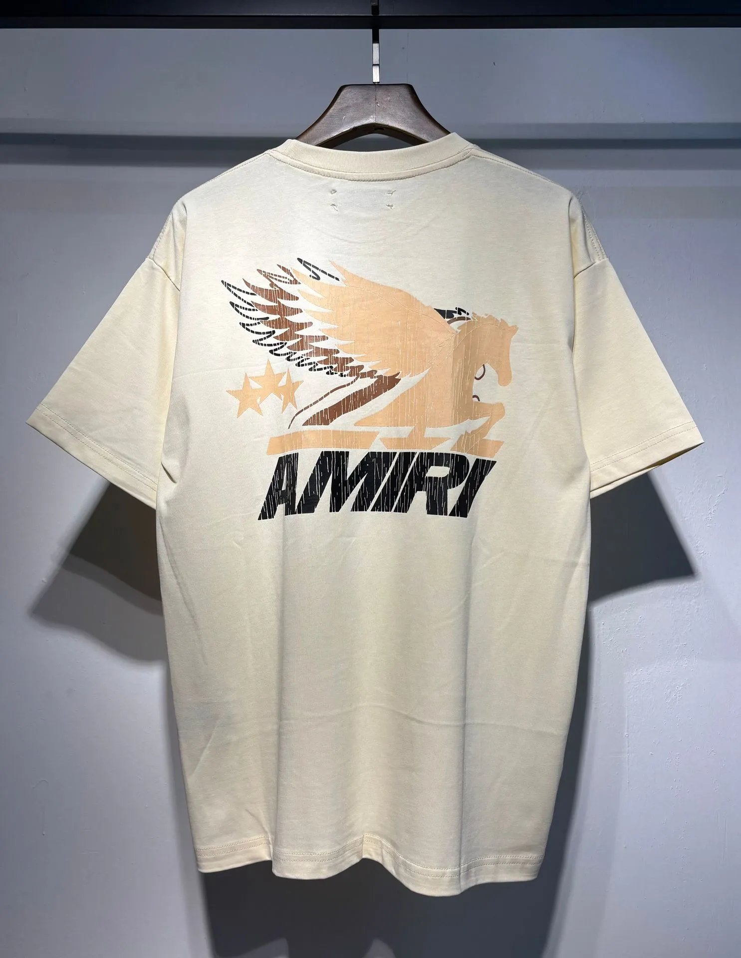 Amiri Hollywood Arch Logo Black T-Shirt - 30