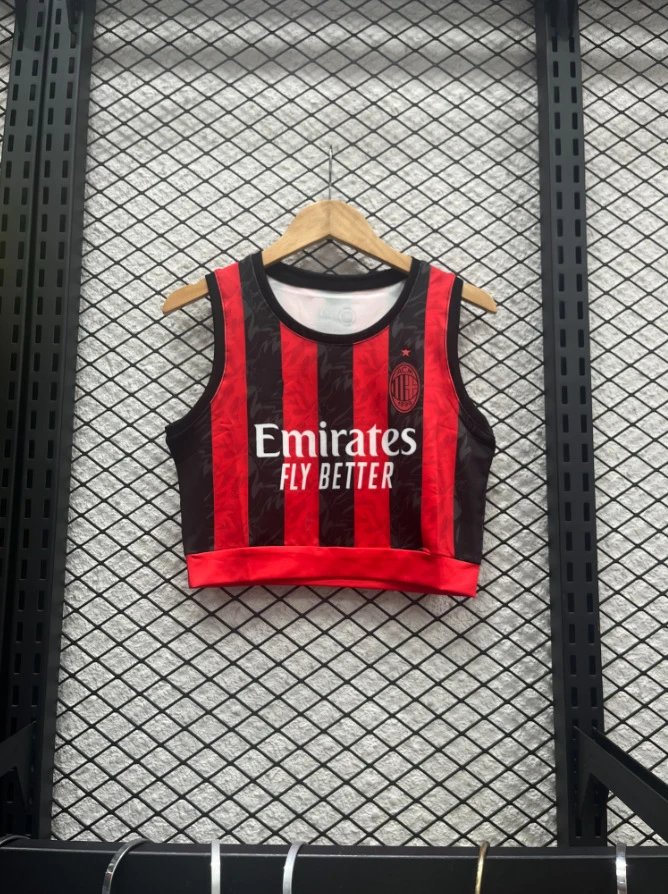 AC Milan Club América x Caliente.mx Crop Top Yellow / Black / Red / Blue Vest-Top Vest Top - 16