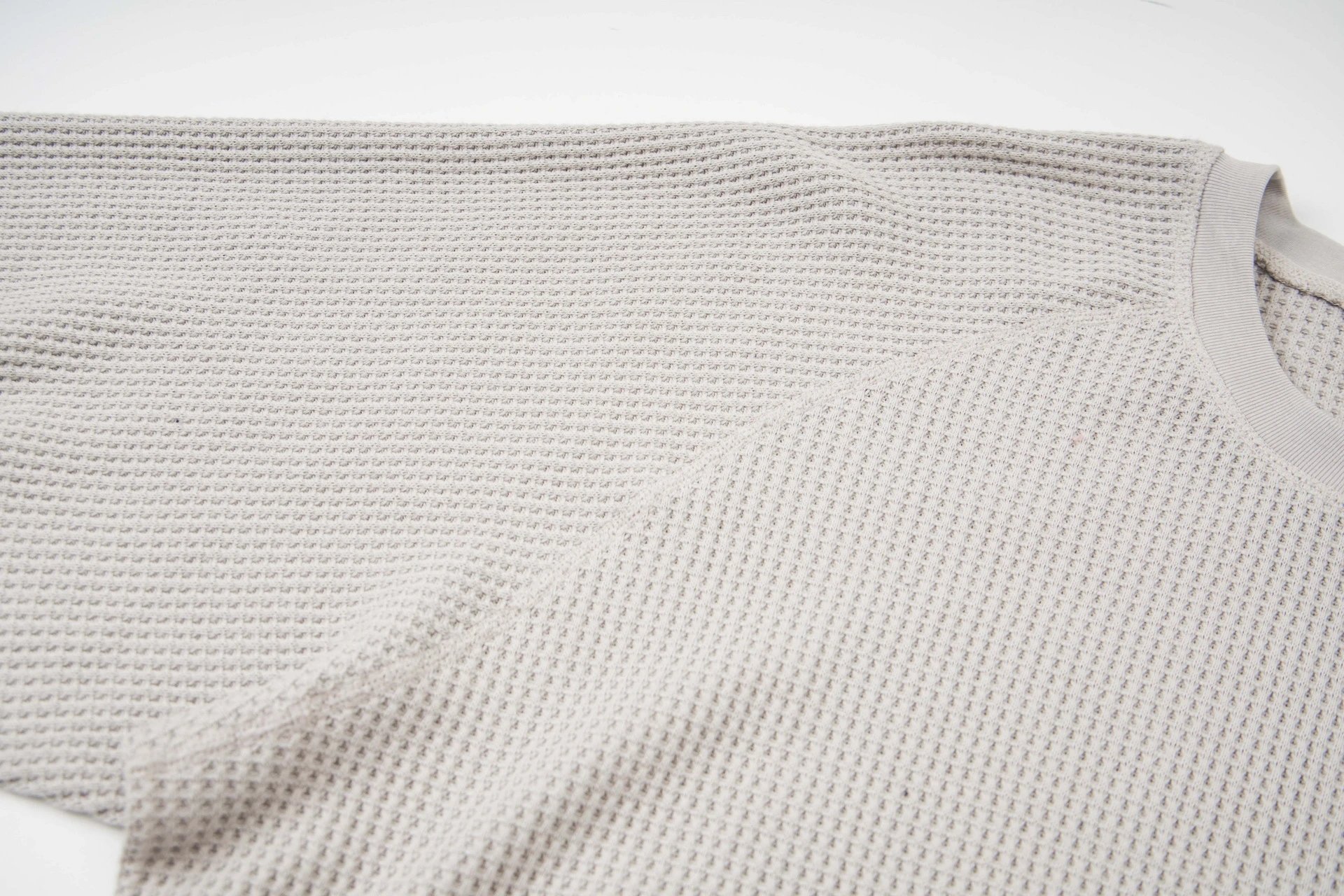 Stussy Waffle Knit Long Sleeve Tee Navy T-Shirts - 4